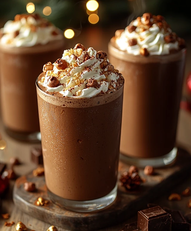 Chocolat chaud glacé alcoolisé