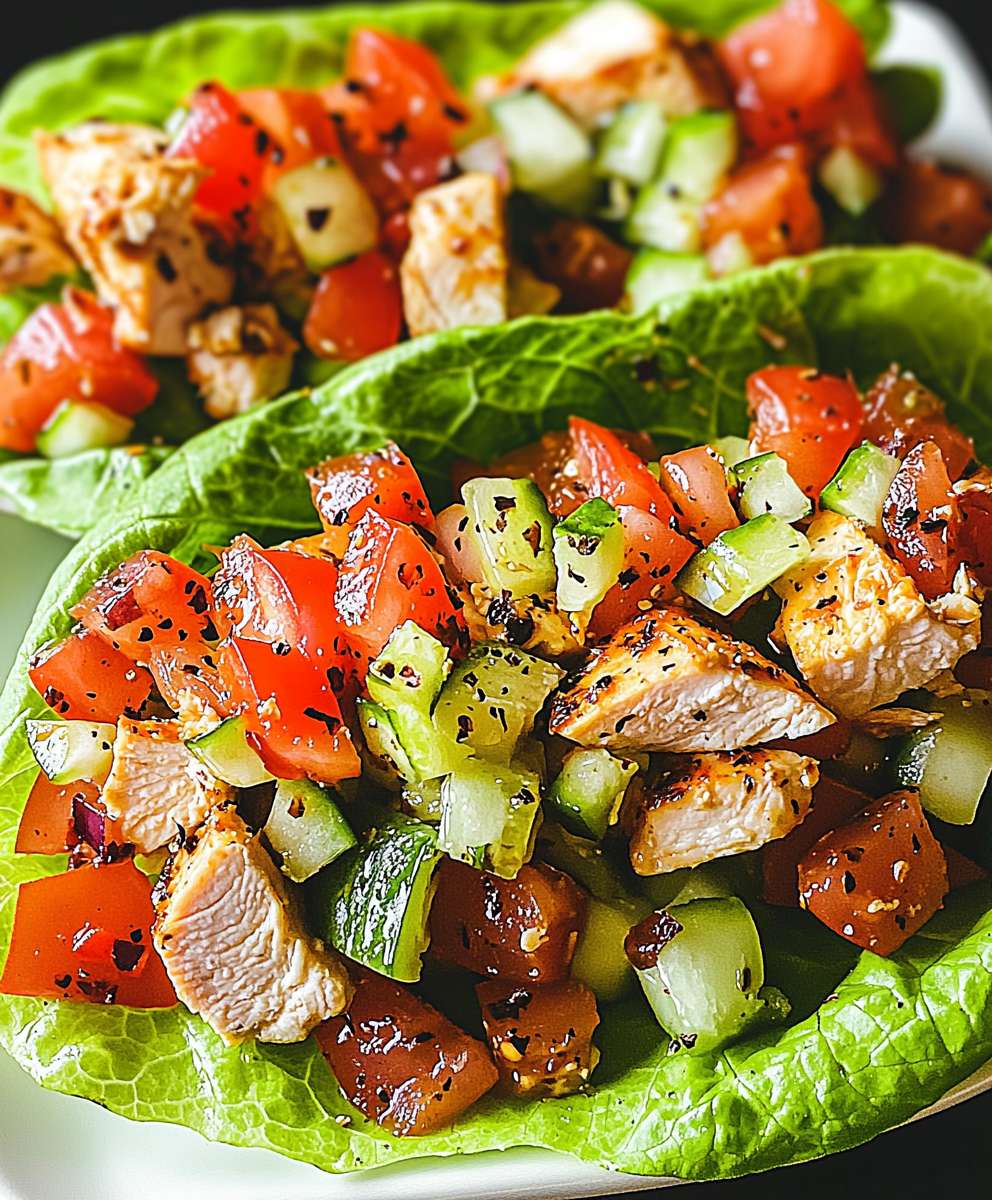 Wraps laitue poulet club