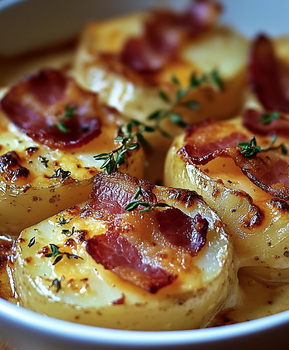 Pommes de terre fromage bacon
