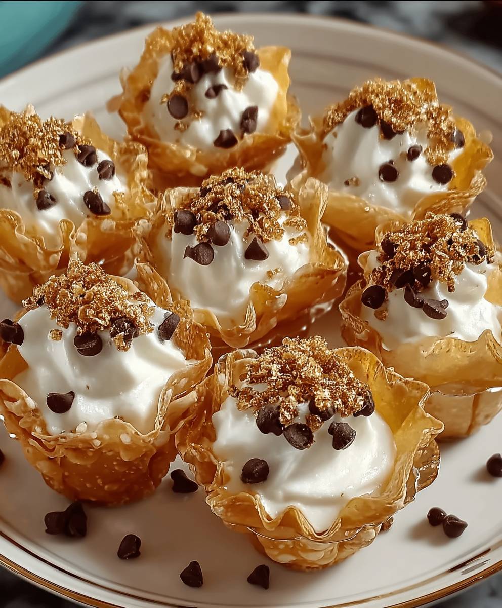 Cannoli Häppchen Phyllo Cup