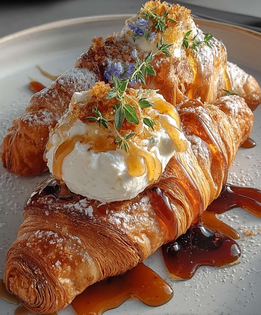 Croissants ricotta et miel