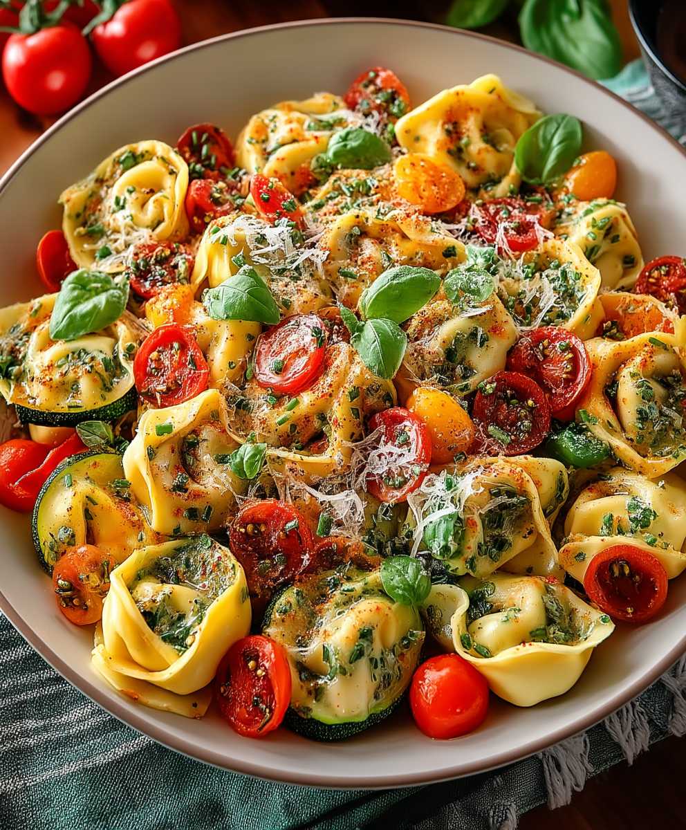 Tortellini au fromage et légumes