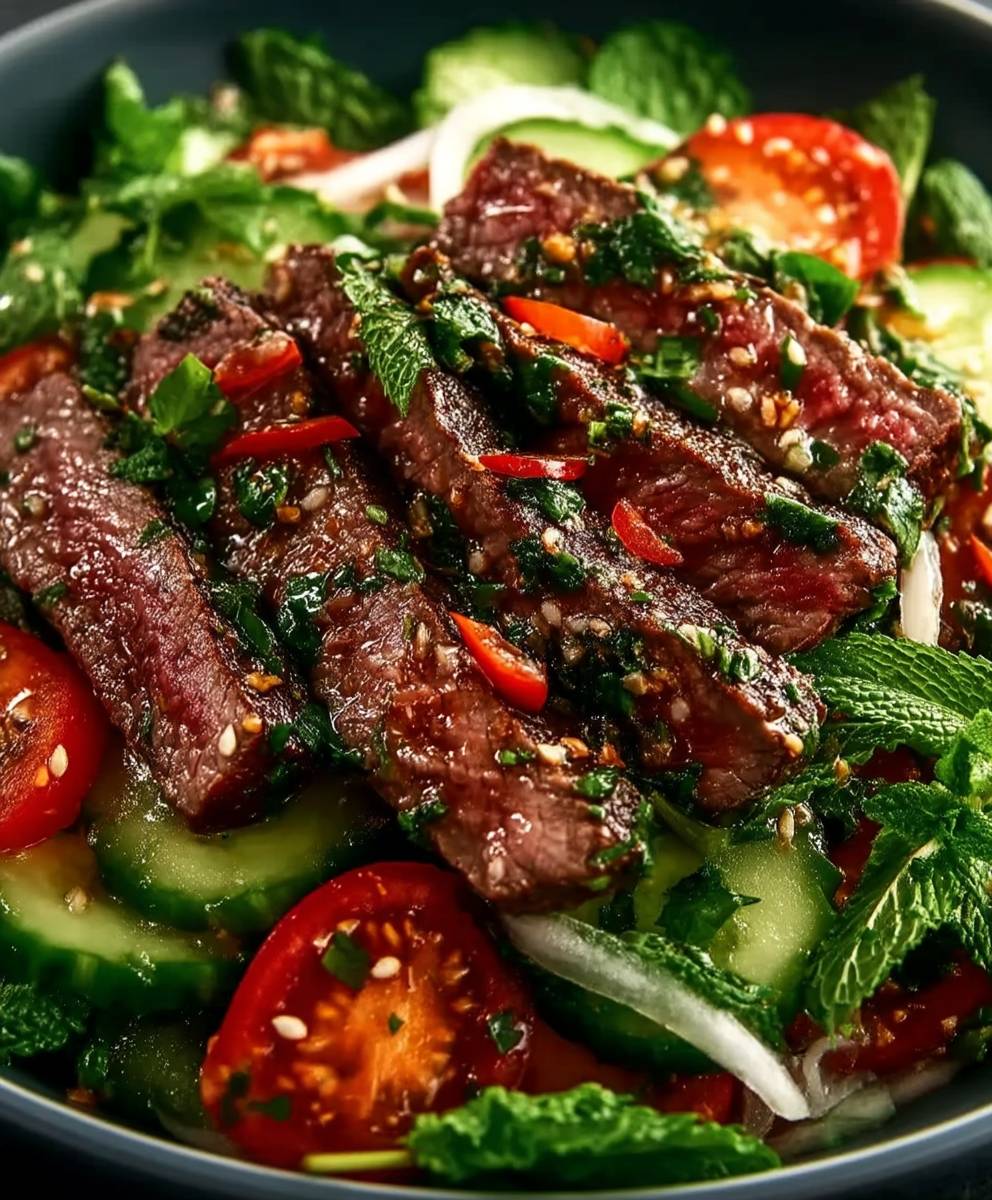 Salade boeuf thai