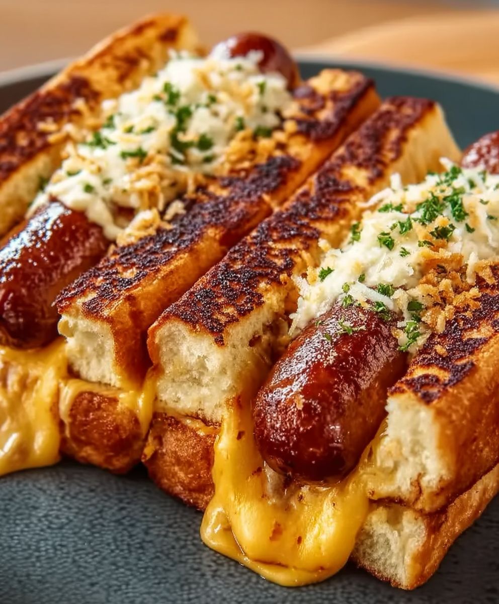 Hot dogs au fromage friteuse