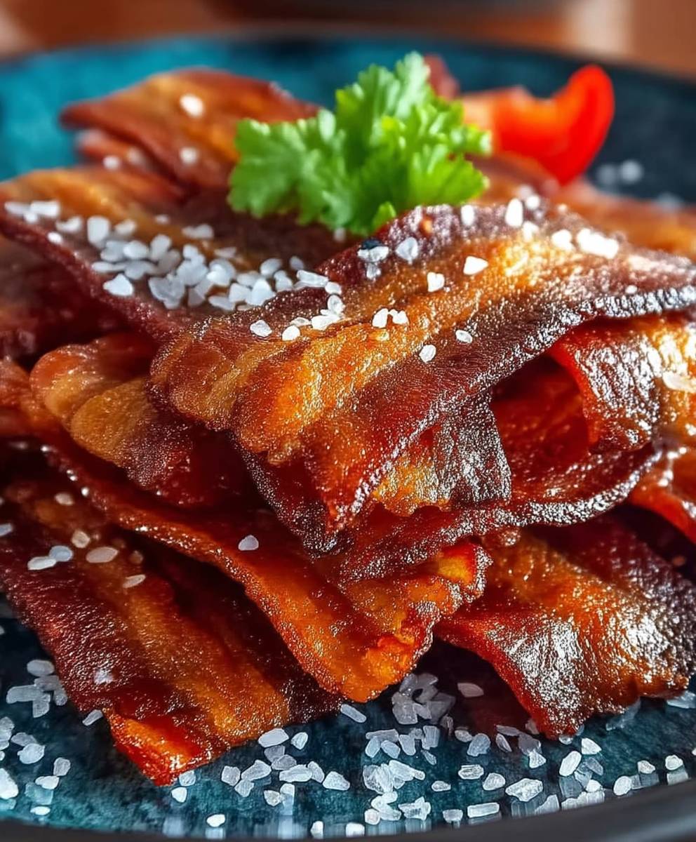 Bacon végétalien papier de riz