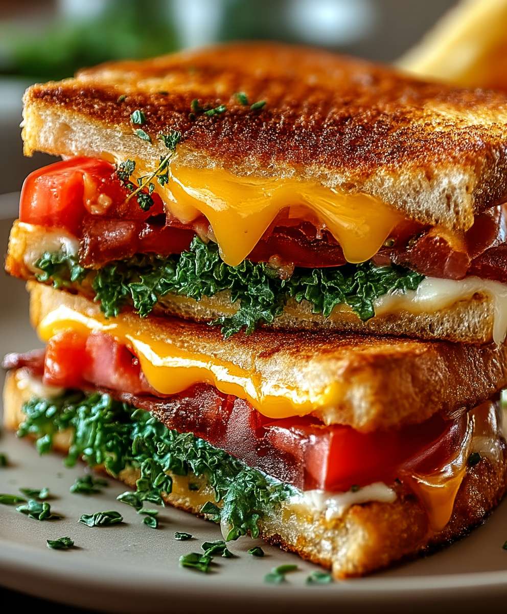 Sandwich fromage grillé BLT