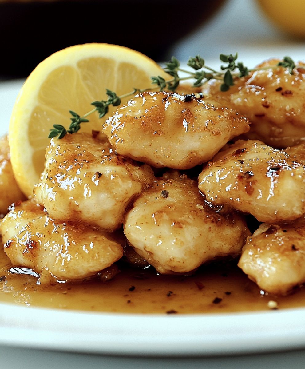 Poulet croustillant citron