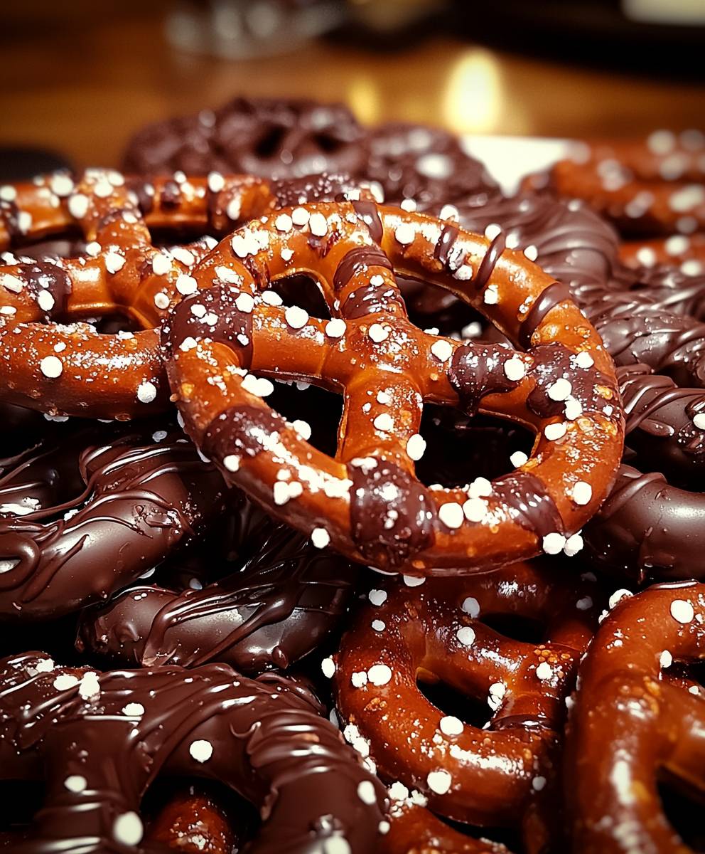 Bretzels enrobés chocolat