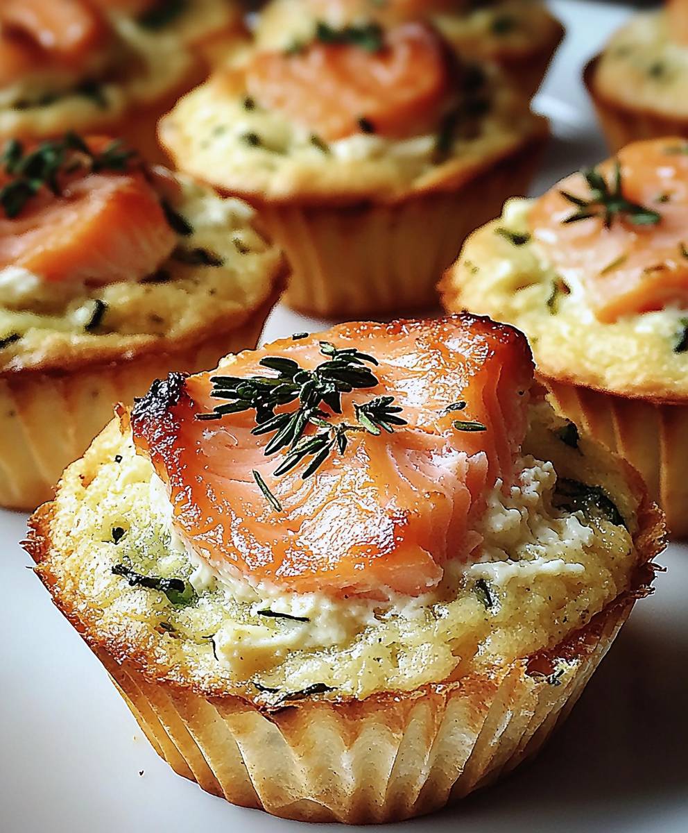 Muffins salés saumon fromage frais