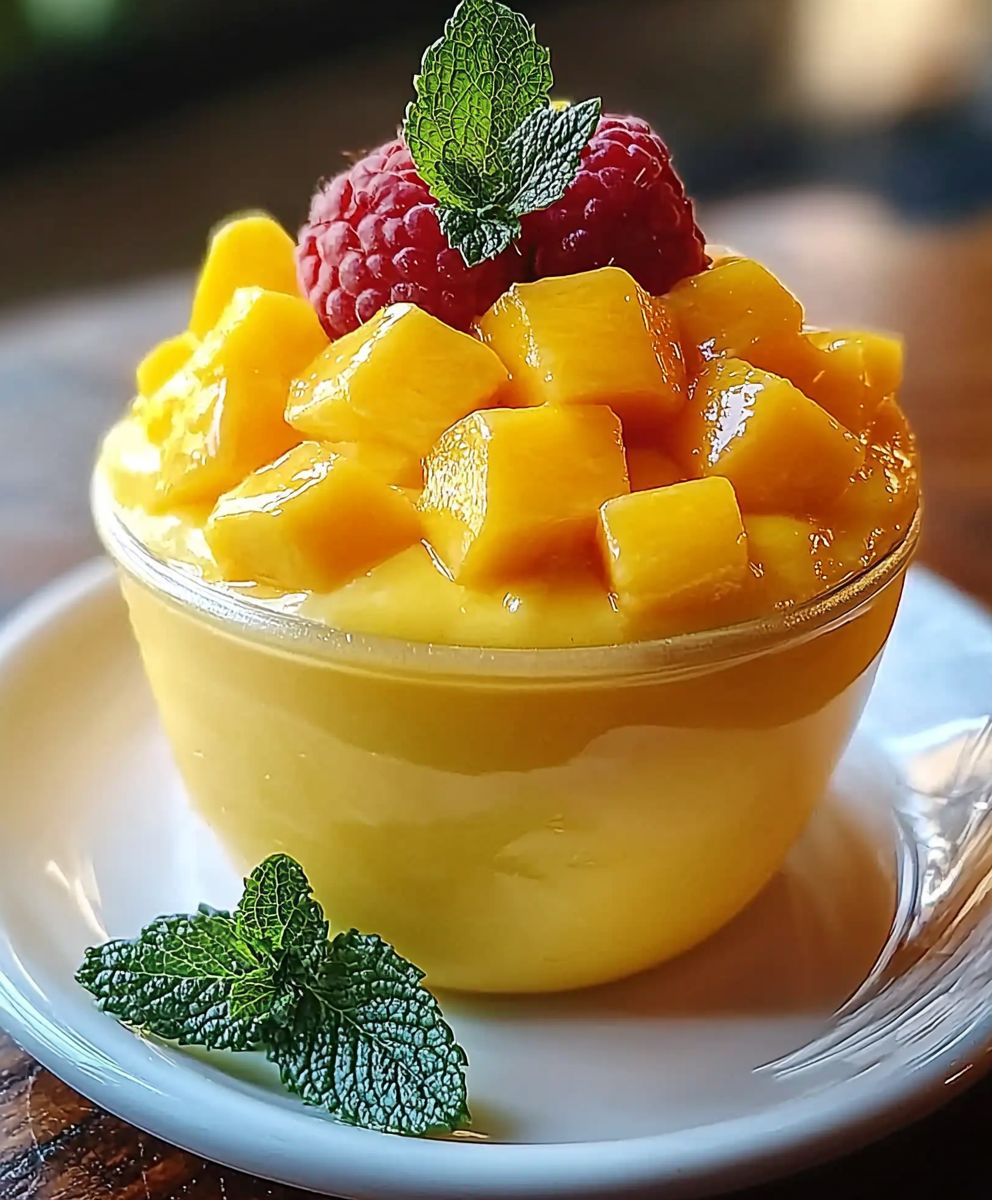 Mousse mangue facile