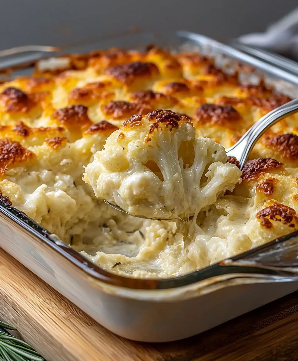 Gratin chou fleur fromage