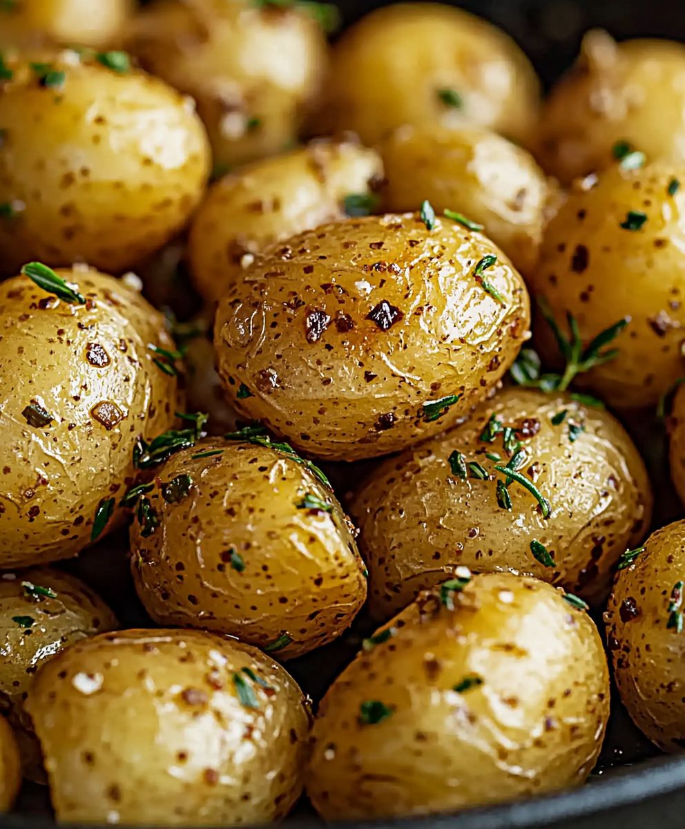 Pommes de terre nouvelles rôties herbes