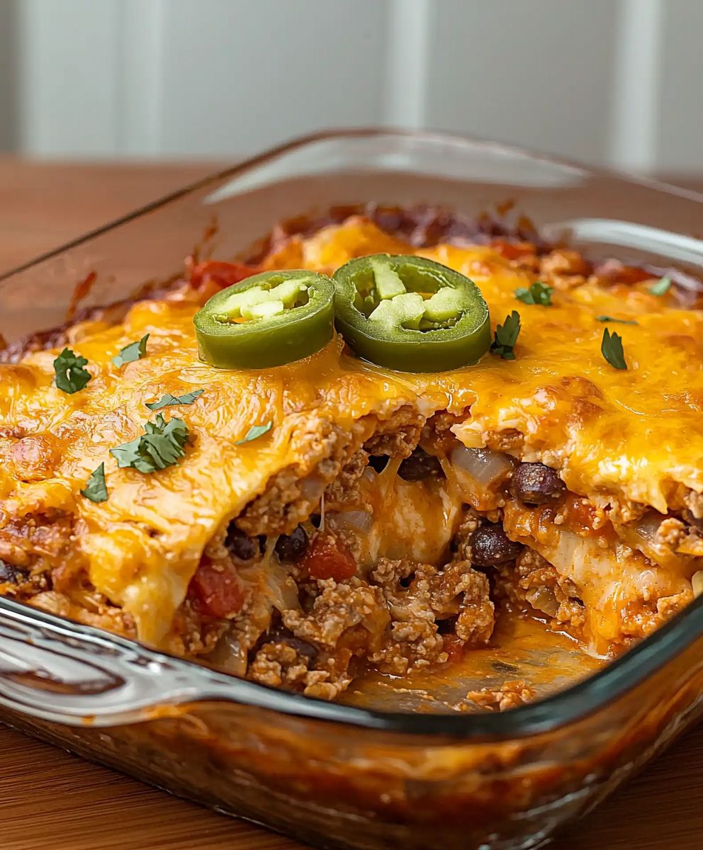 Casserole tacos mexicains