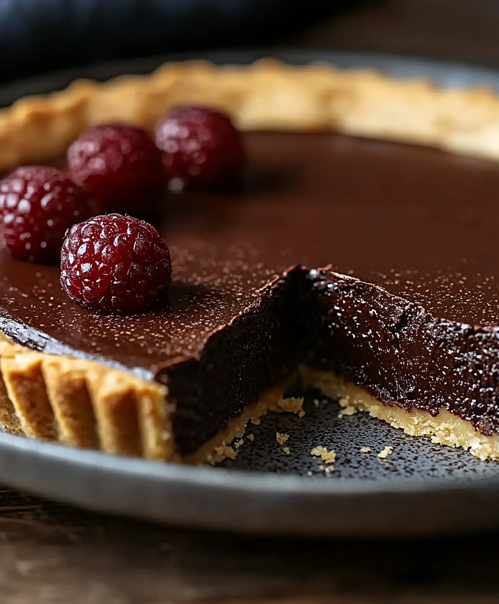 Tarte chocolat noir