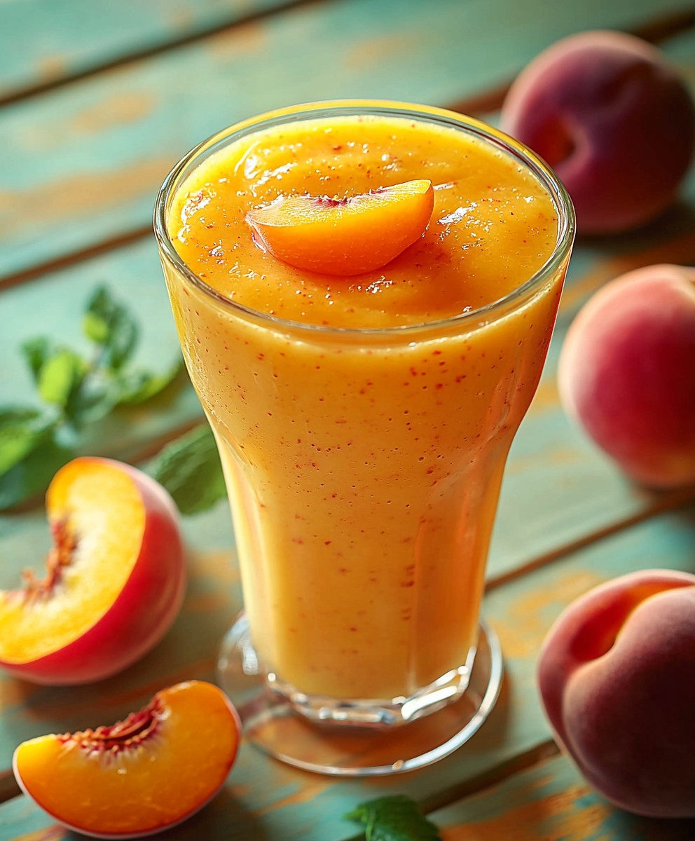 Smoothie pêche abricot