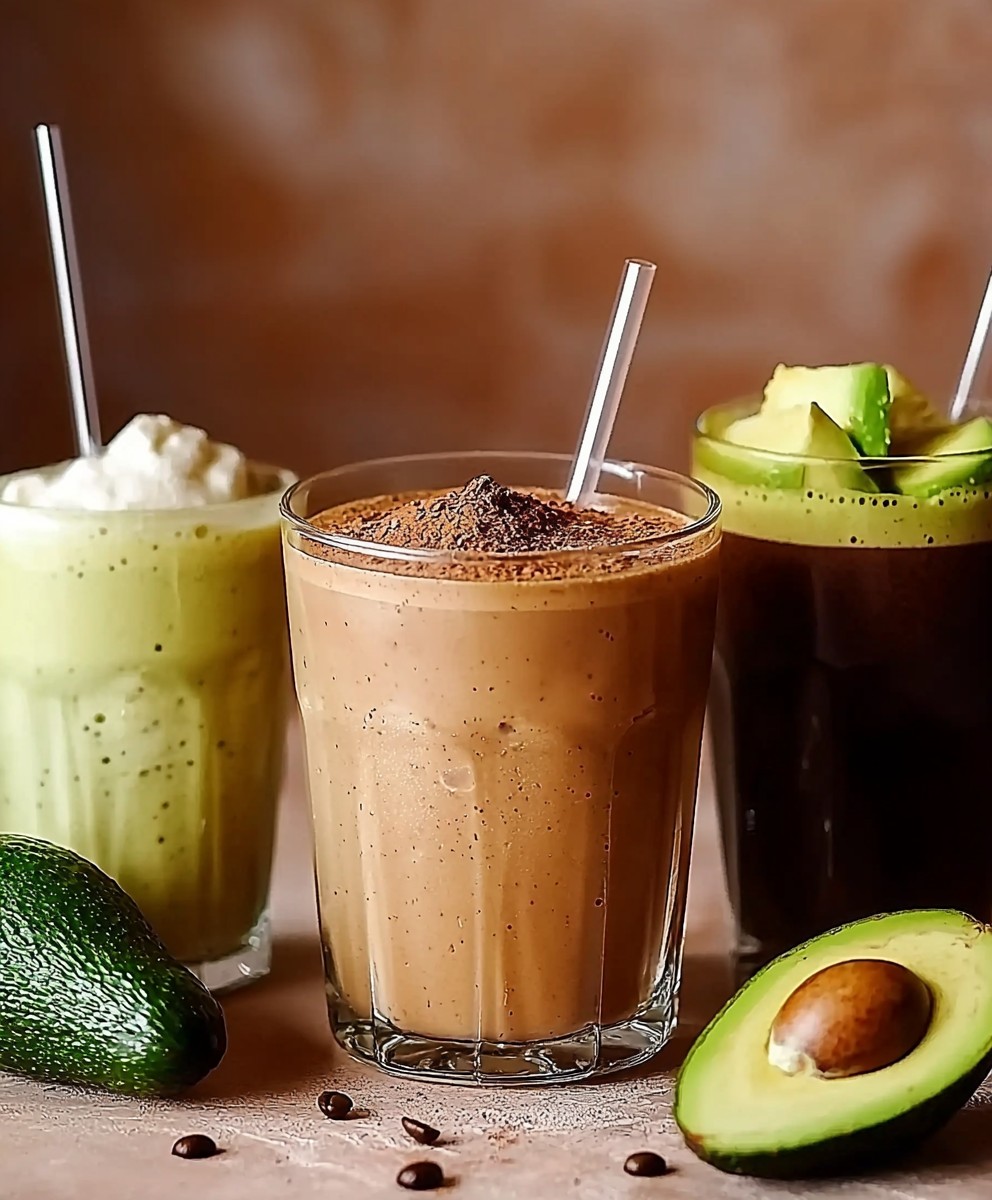 Milkshake café avocat