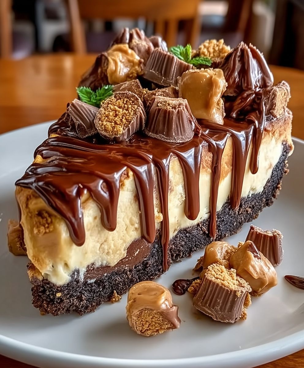 Cheesecake beurre de cacahuètes Reese
