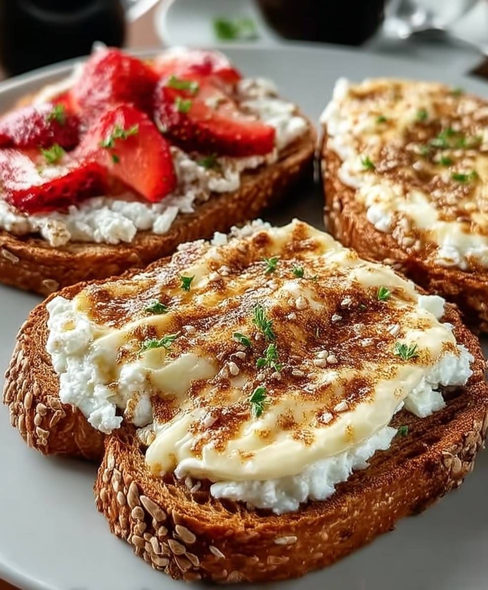 Toast fromage cottage