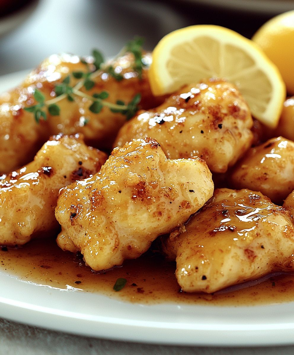 Poulet croustillant citron