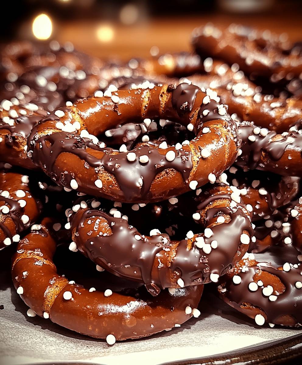 Bretzels enrobés chocolat