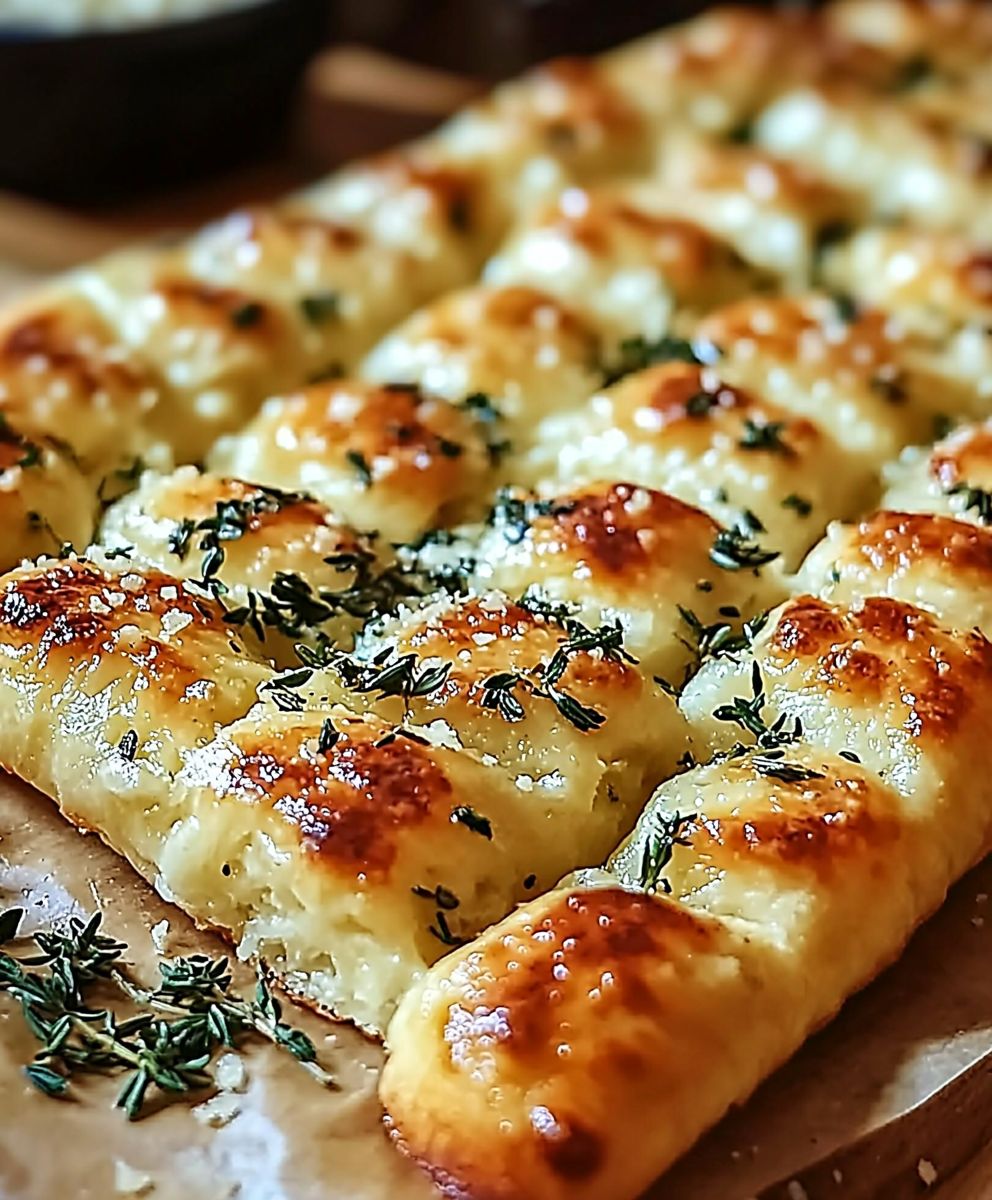 Gressins ail parmesan