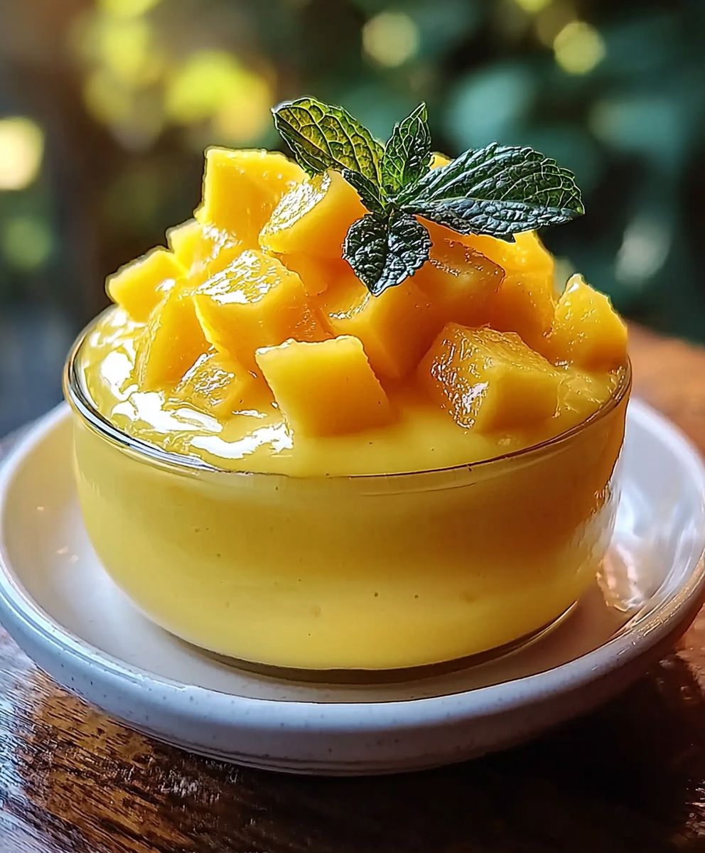 Mousse mangue facile