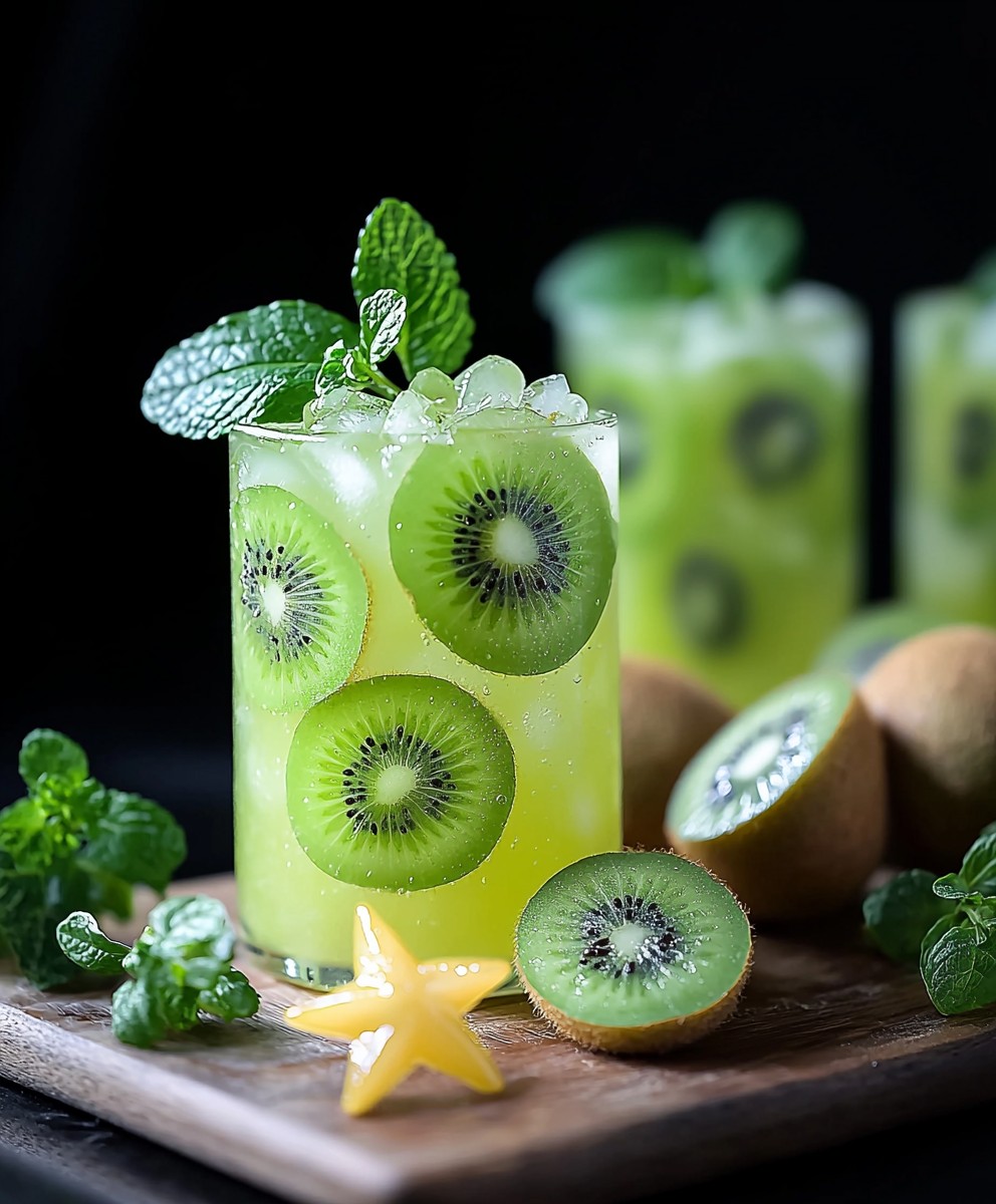 Kiwi et carambole rafraîchissant