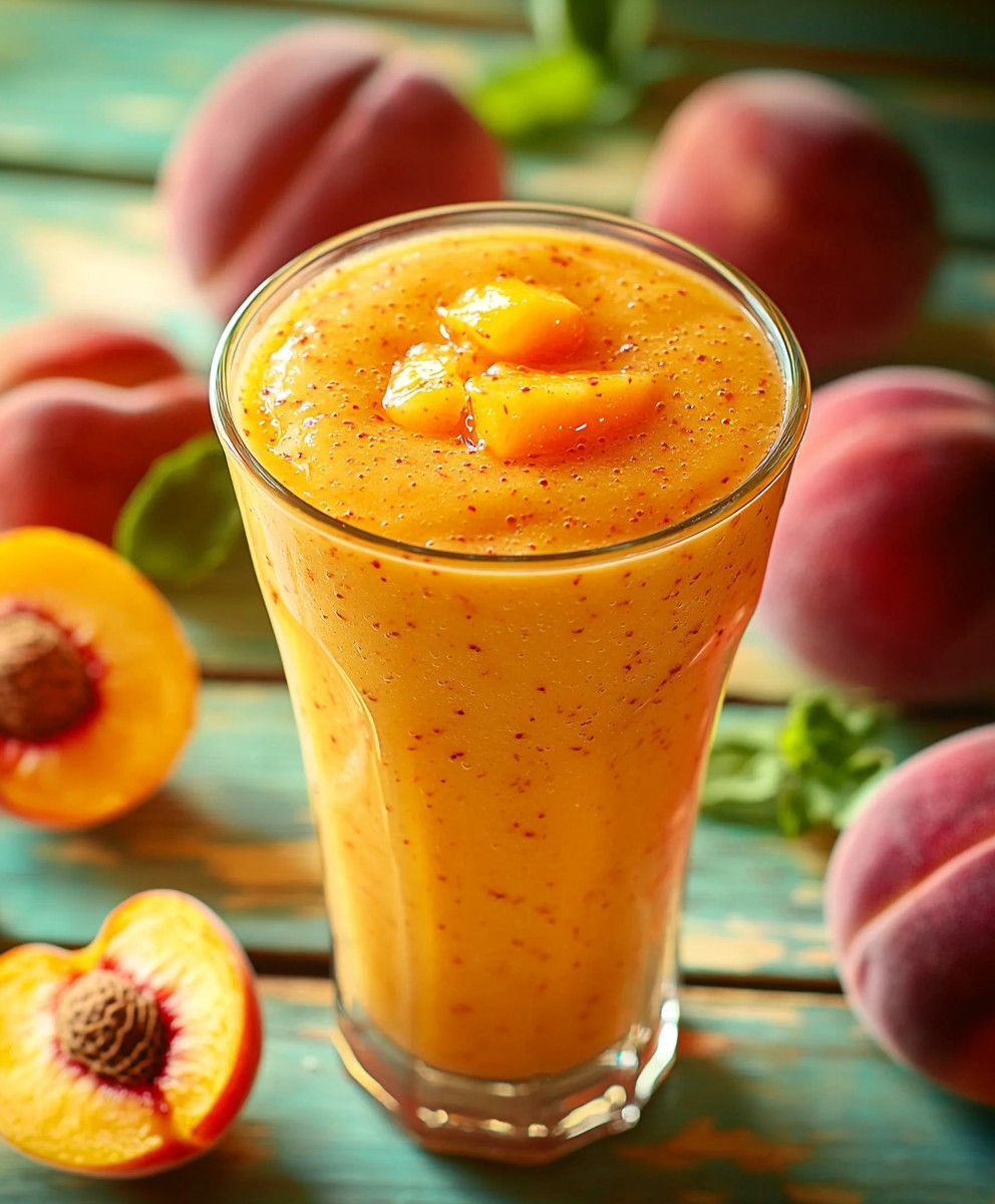Smoothie pêche abricot