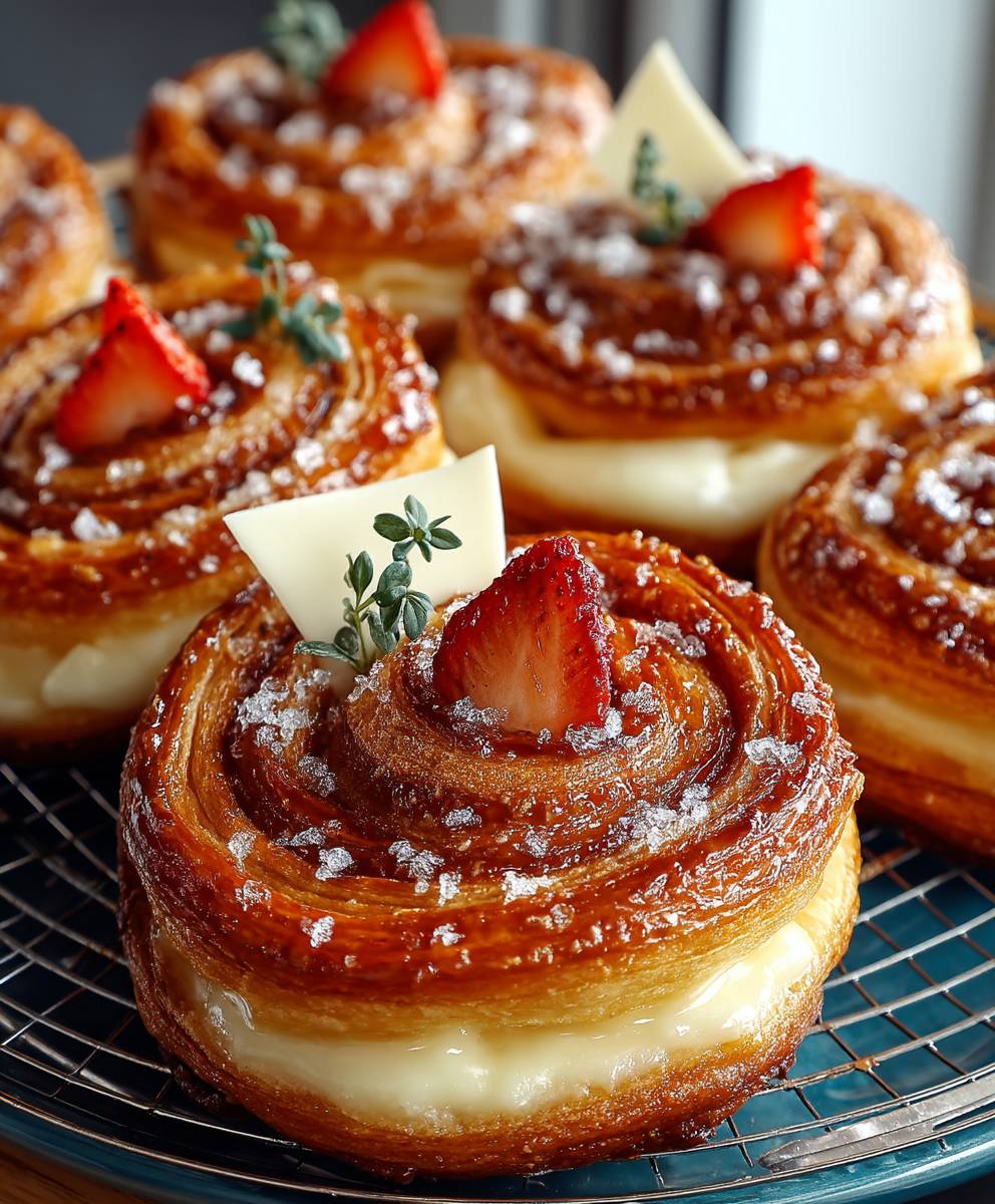 Palmiers à la fraise