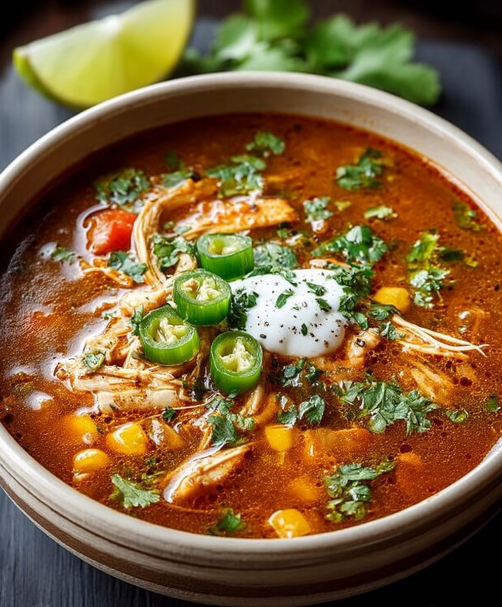 Soupe enchilada poulet