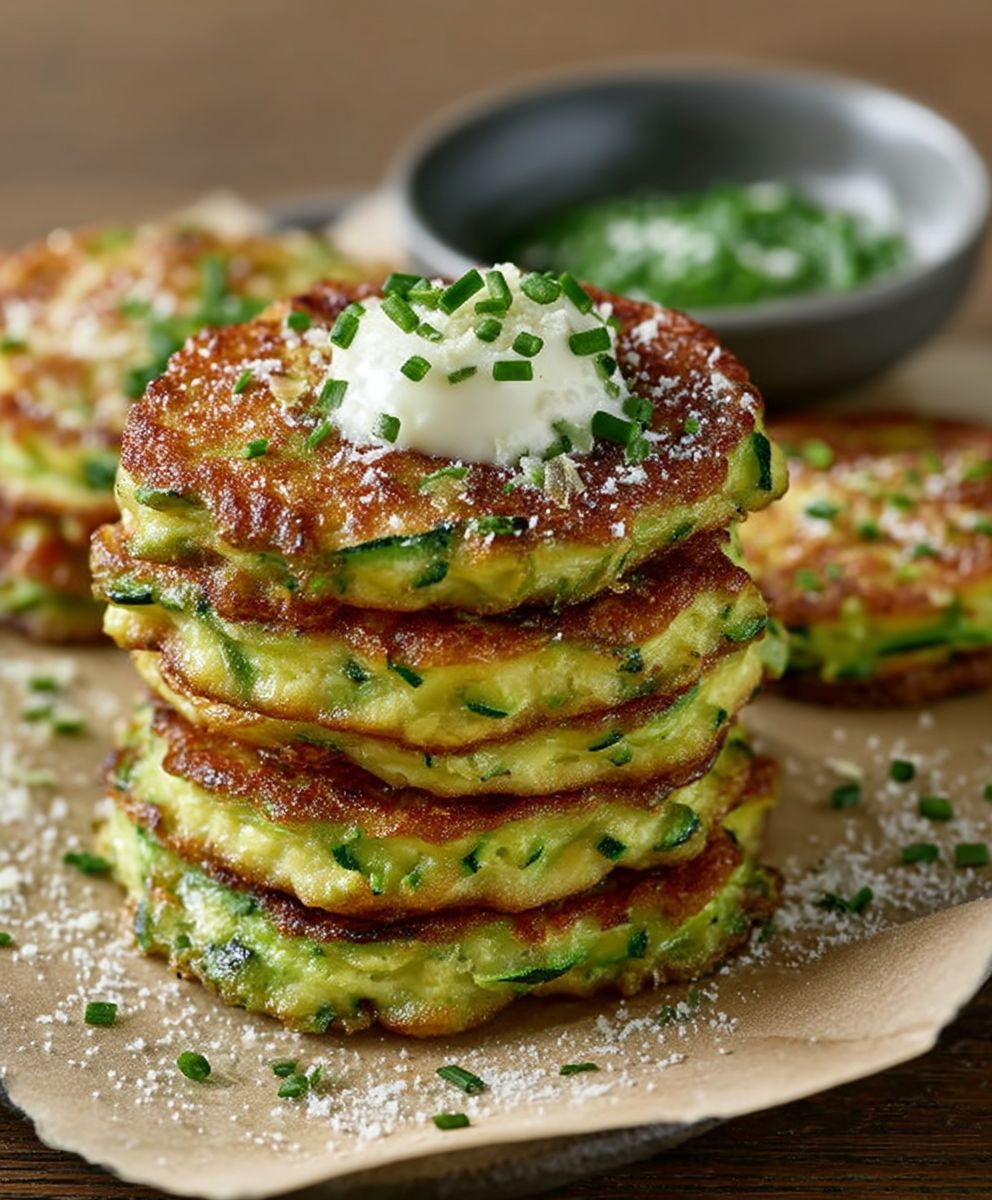 Galettes courgettes parmesan