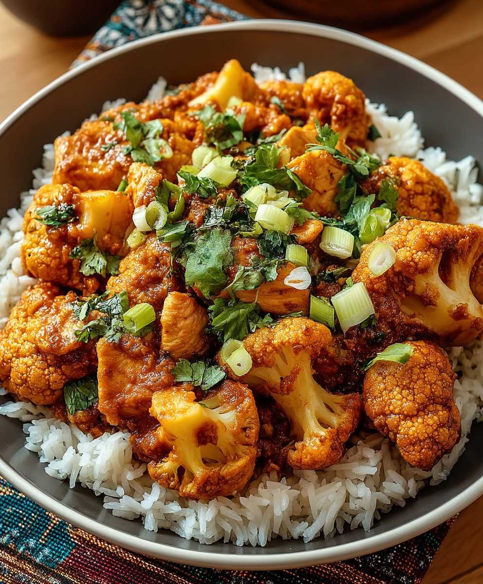 Chou-fleur poulet indien