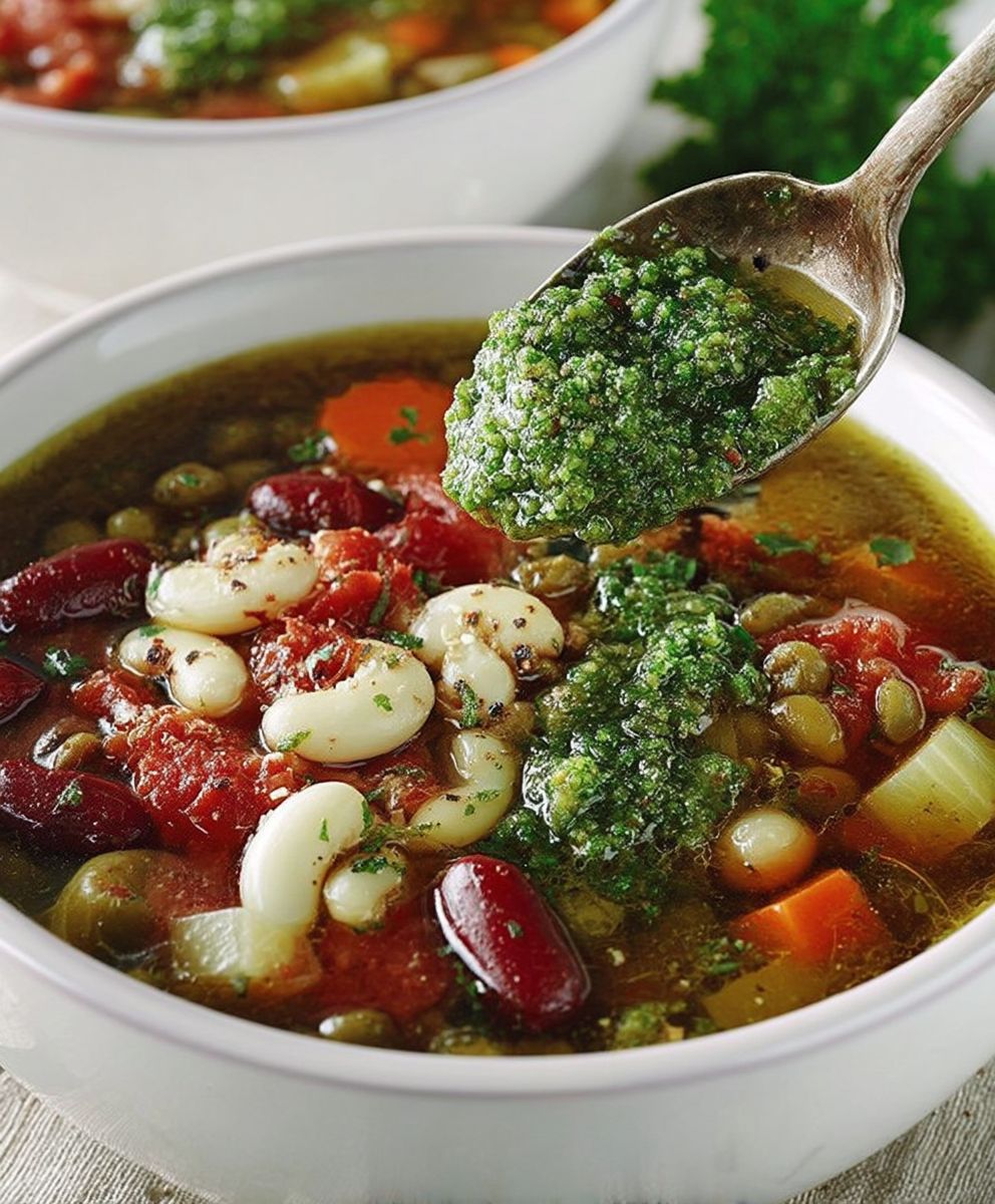 Soupe au pistou traditionnelle provençale