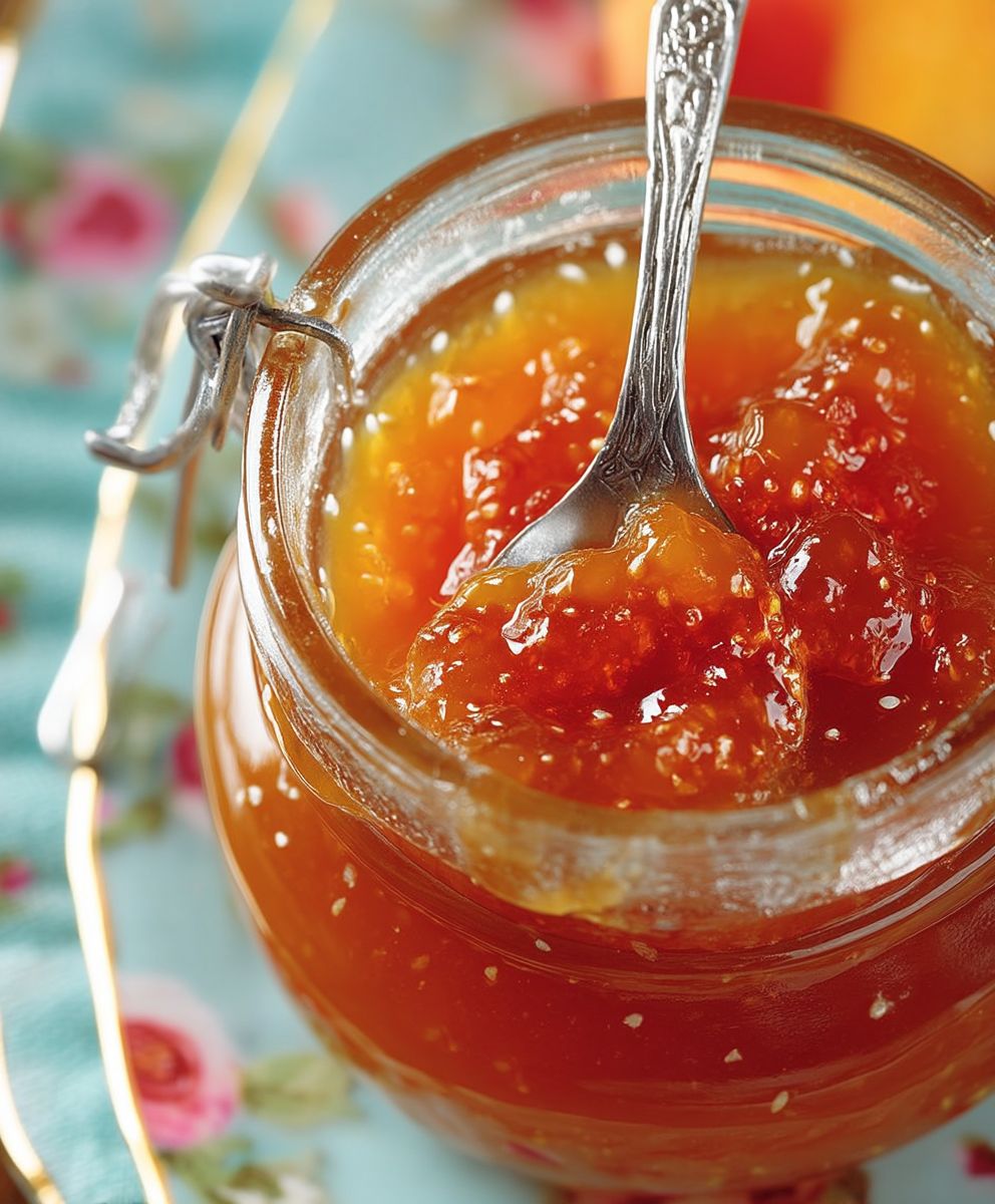 Confiture de pêche maison