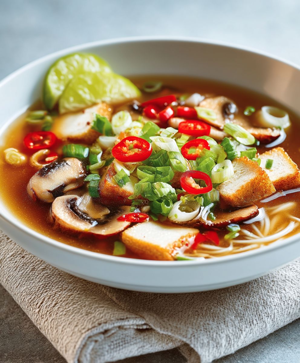 Soupe miso champignons