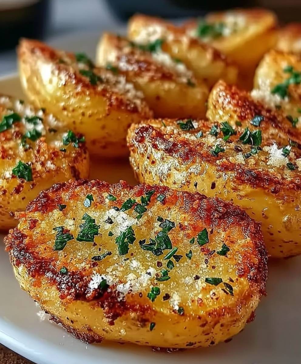 Pommes de terre parmesan croustillantes four