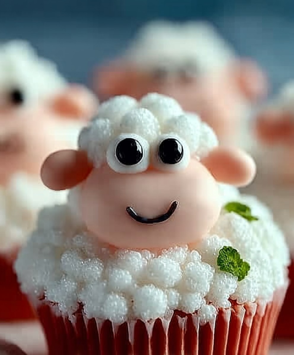 Cupcakes moutons moelleux