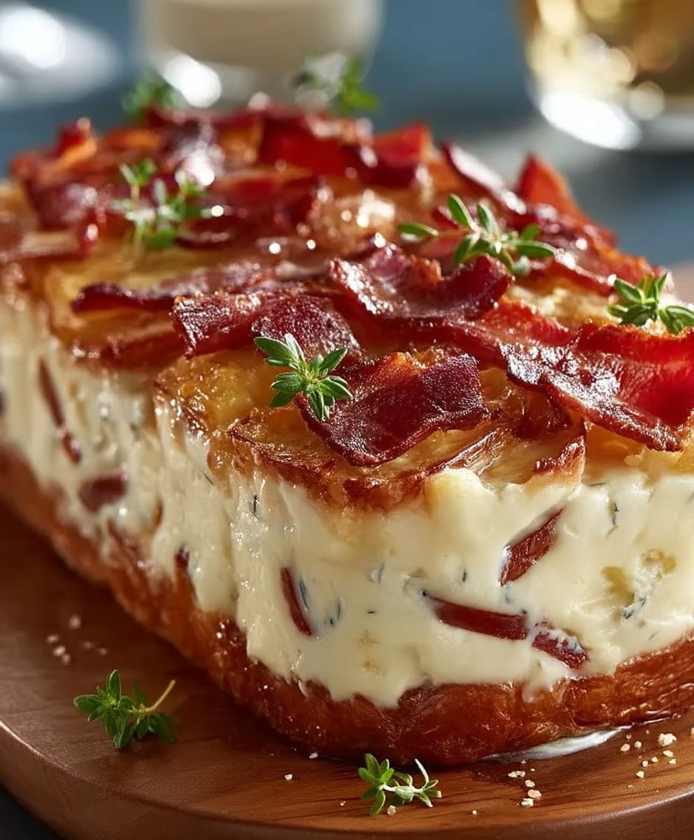 Cake Camembert Lardons