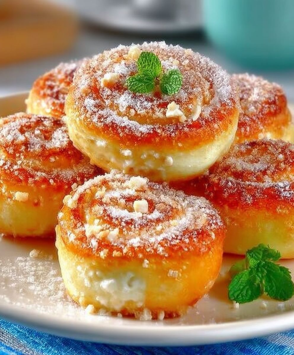 Rouleaux orange frits sucrés