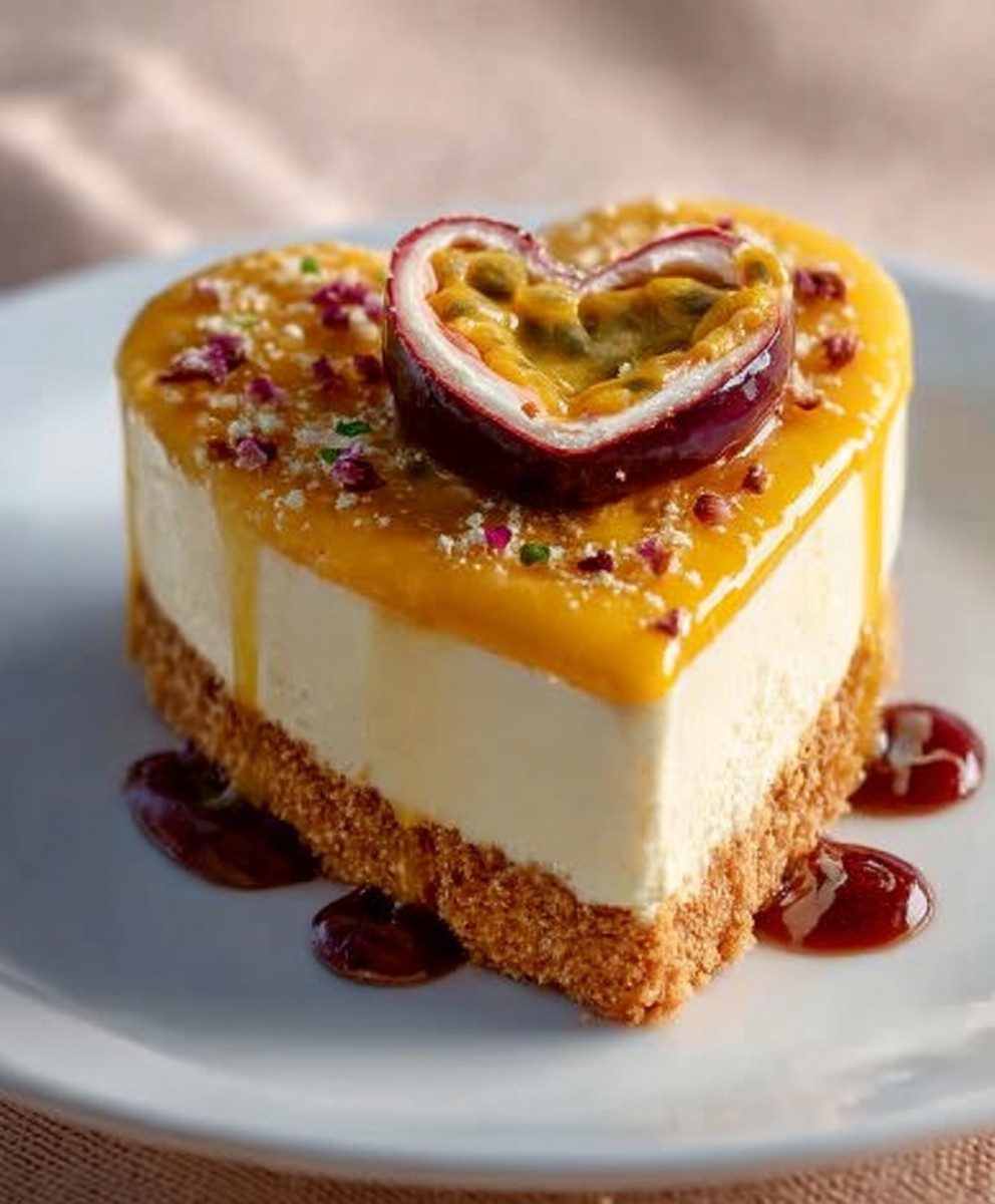 Gâteau mousseux fruits de la passion