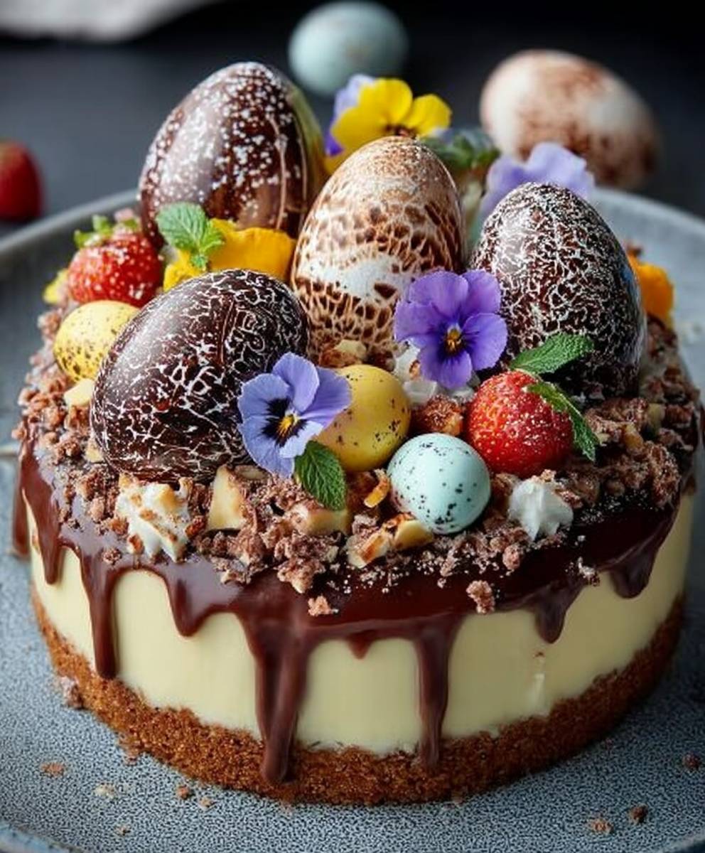 Cheesecake oeufs de Pâques