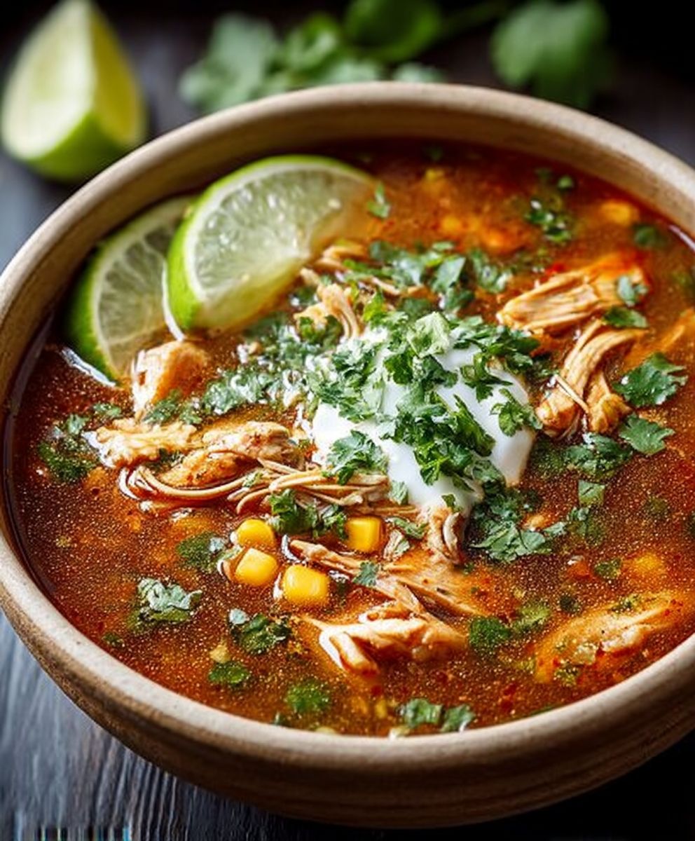 Soupe enchilada poulet