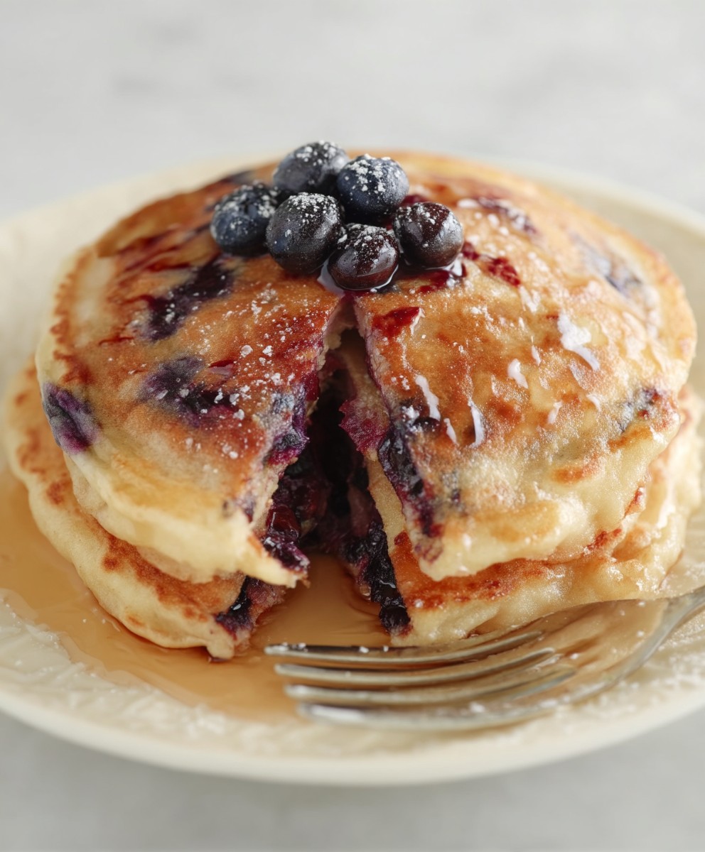 Pancakes aux myrtilles