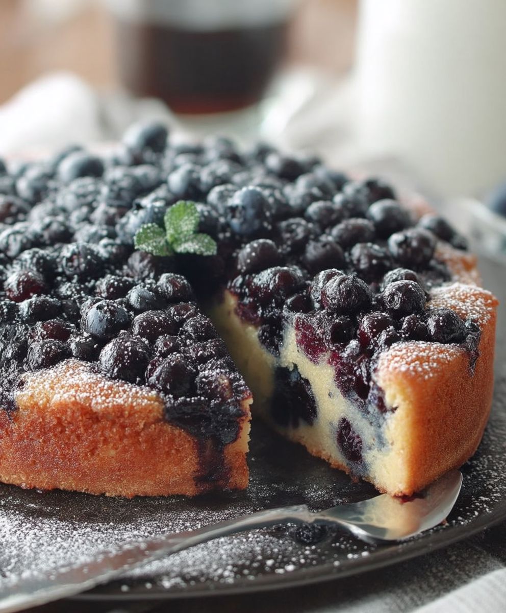 Gateau myrtilles moelleux