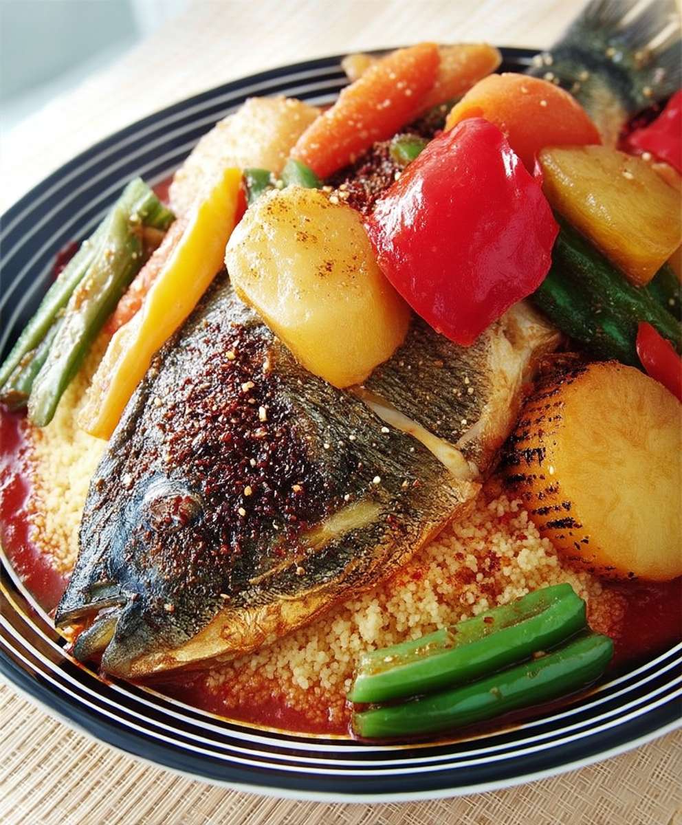 Couscous tunisien poisson légumes