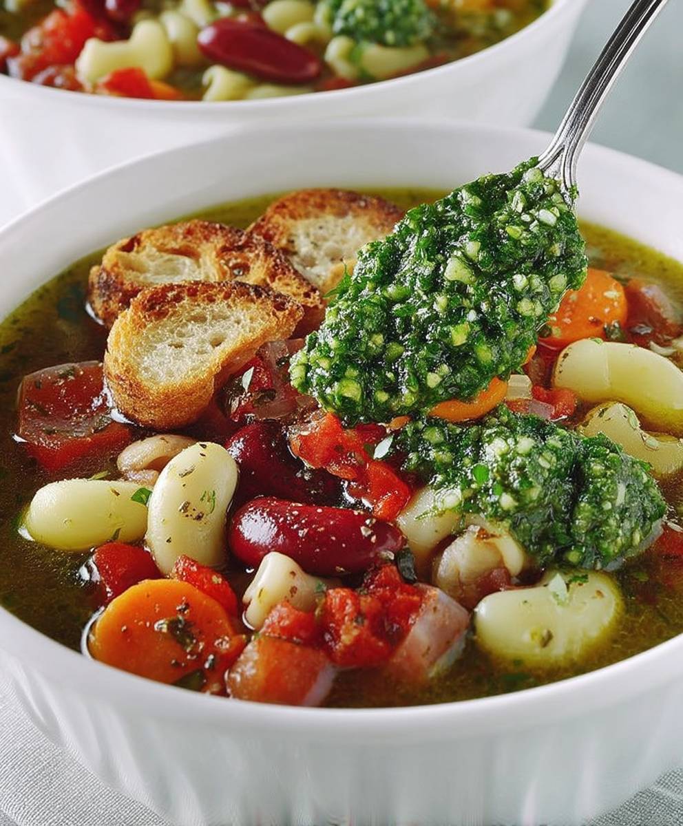 Soupe au pistou traditionnelle provençale