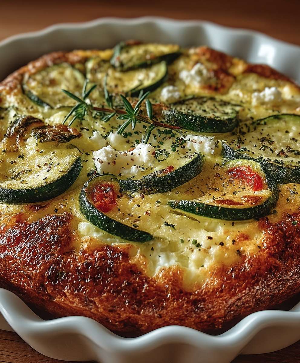 Clafoutis chèvre courgettes tomates
