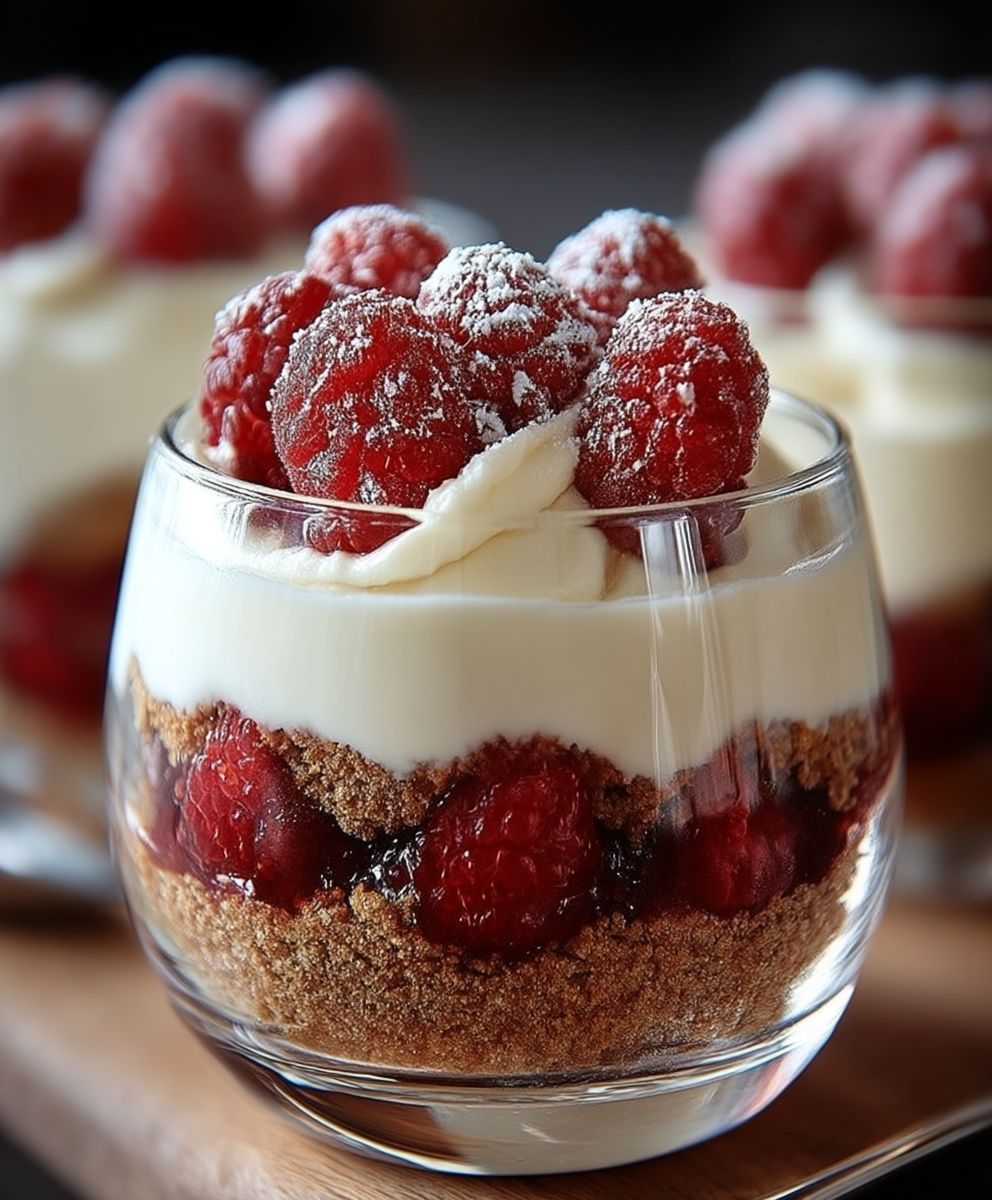 Tiramisu framboises spéculoos verrine