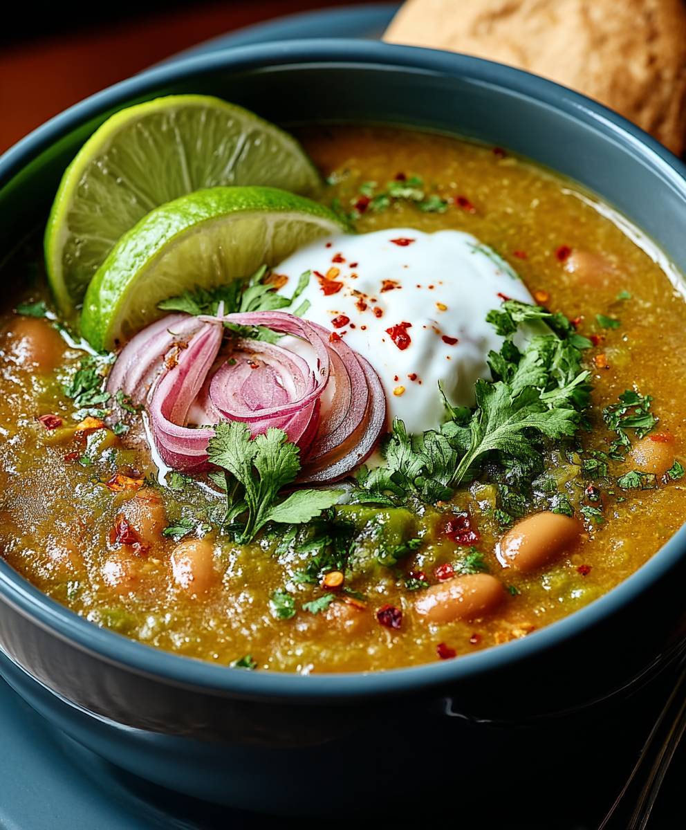 Soupe chili vert facile