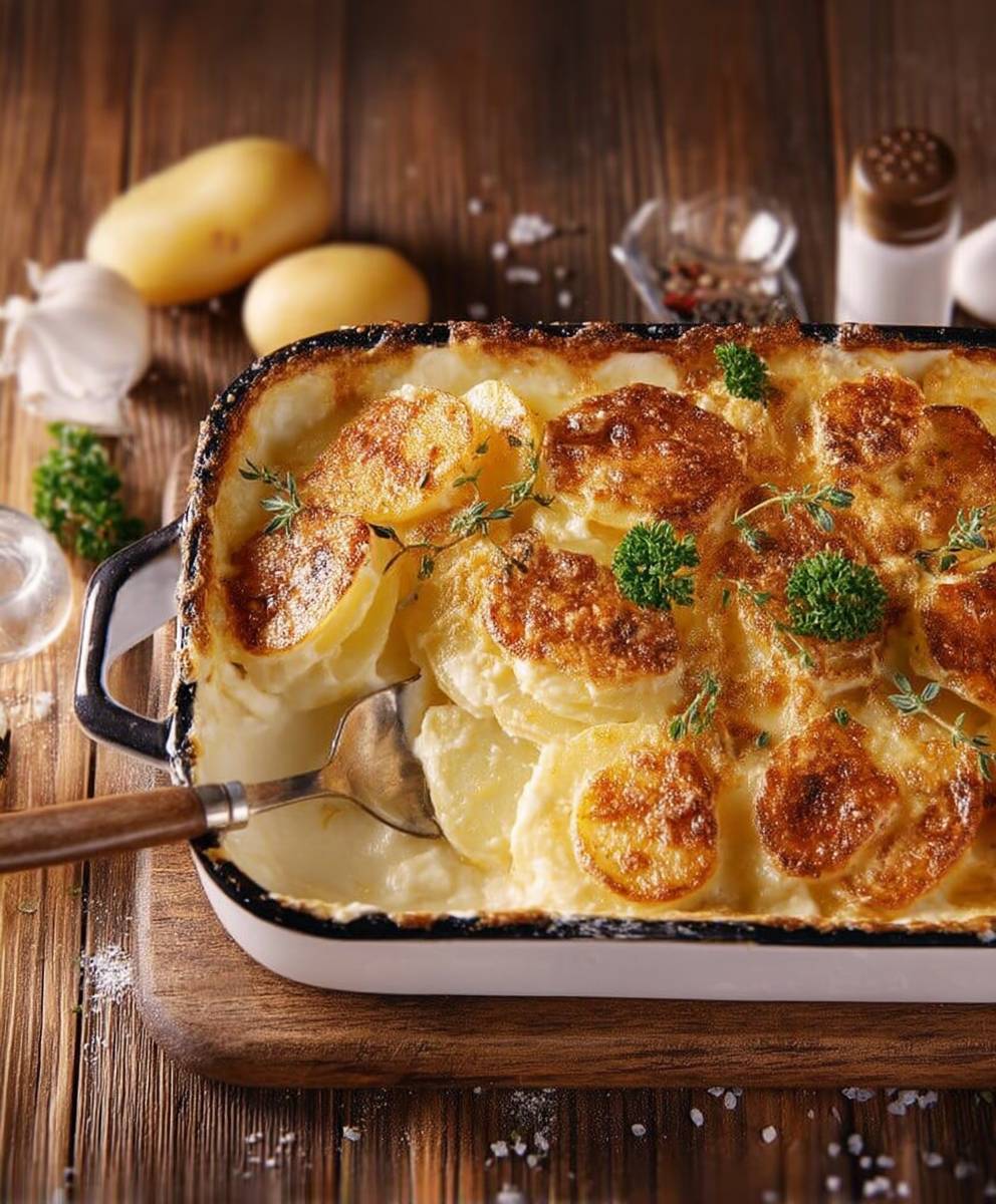 Gratin dauphinois trois fromages